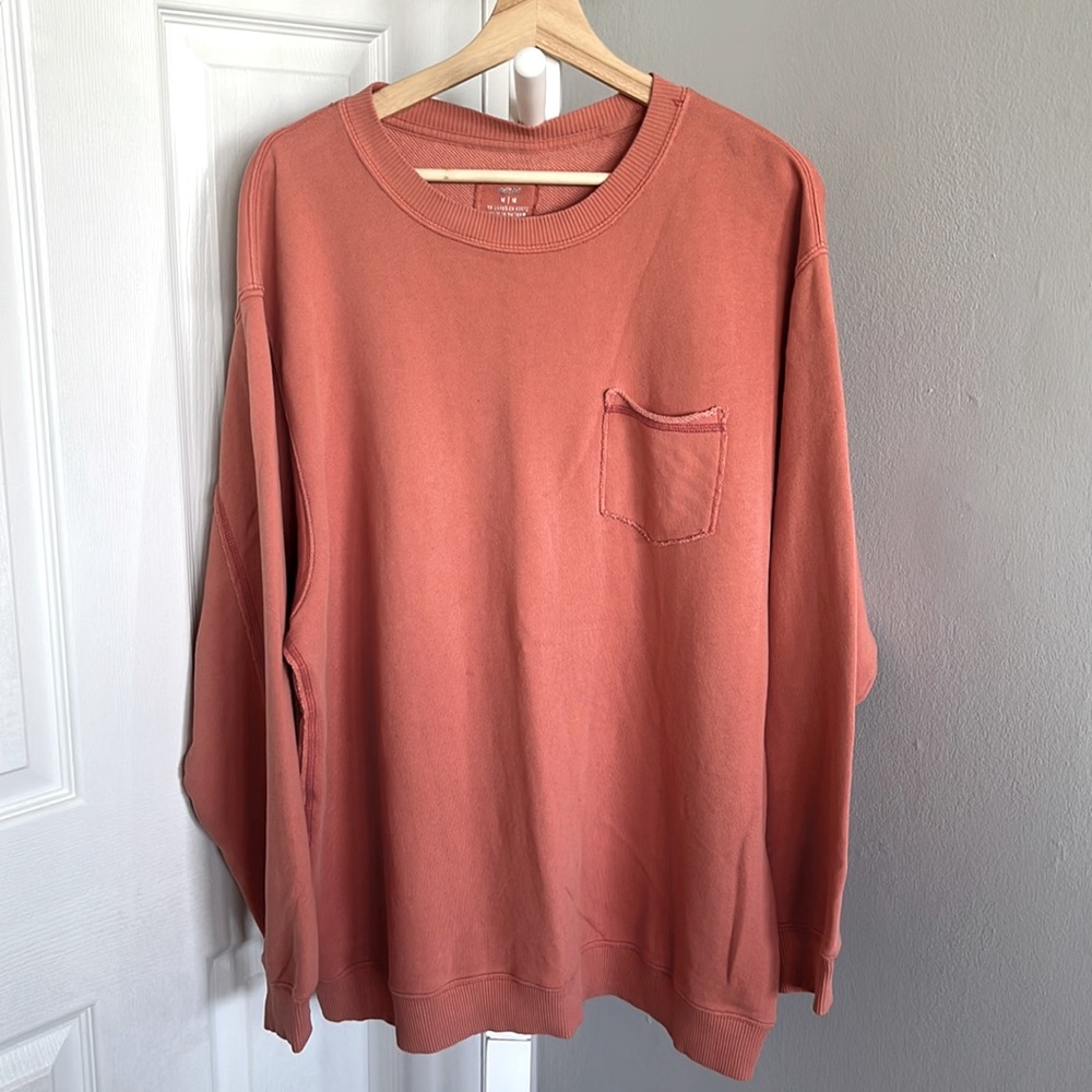 Aerie Oversized Peach Crew Neck